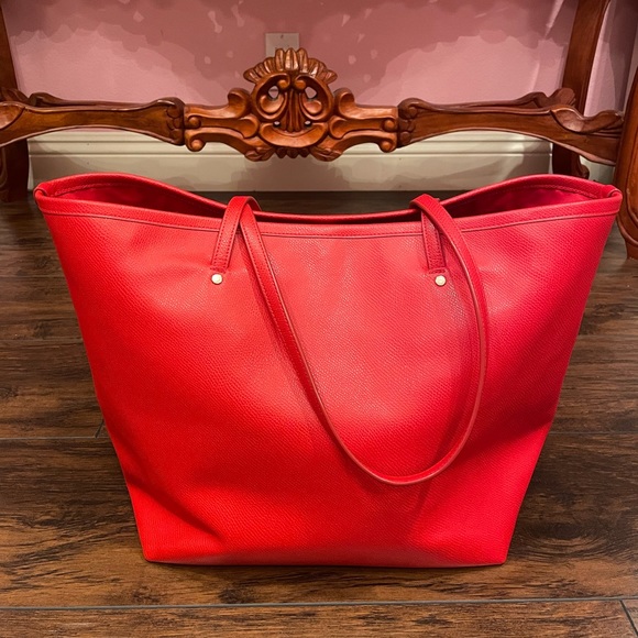 Red Coach Tote - Picture 6 of 8